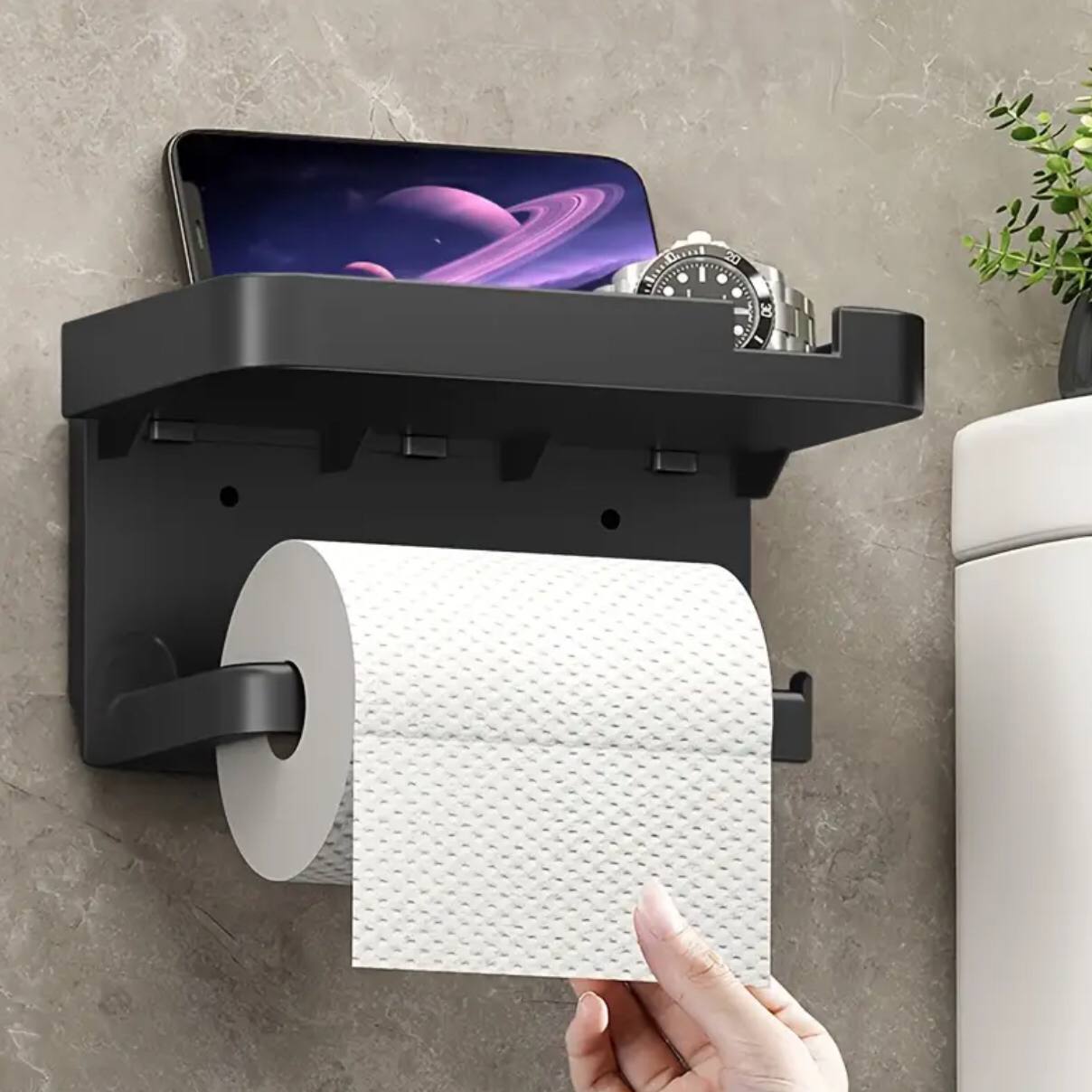 Bathroom tissue paper holder