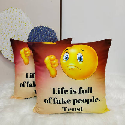 Gold printed cushion covers