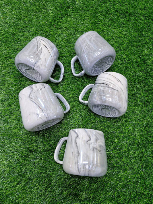 Pearl Marble  Porcelain Tea/ Coffee Mugs