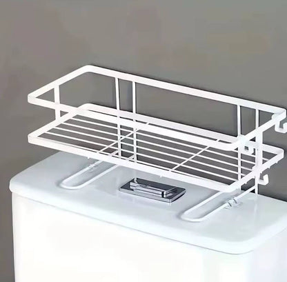 Over the toilet rack