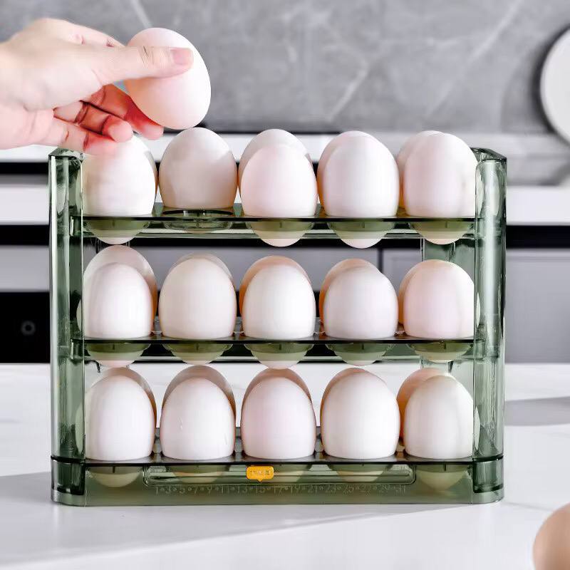 Autoflip Fridge Egg Storage Plastic Box