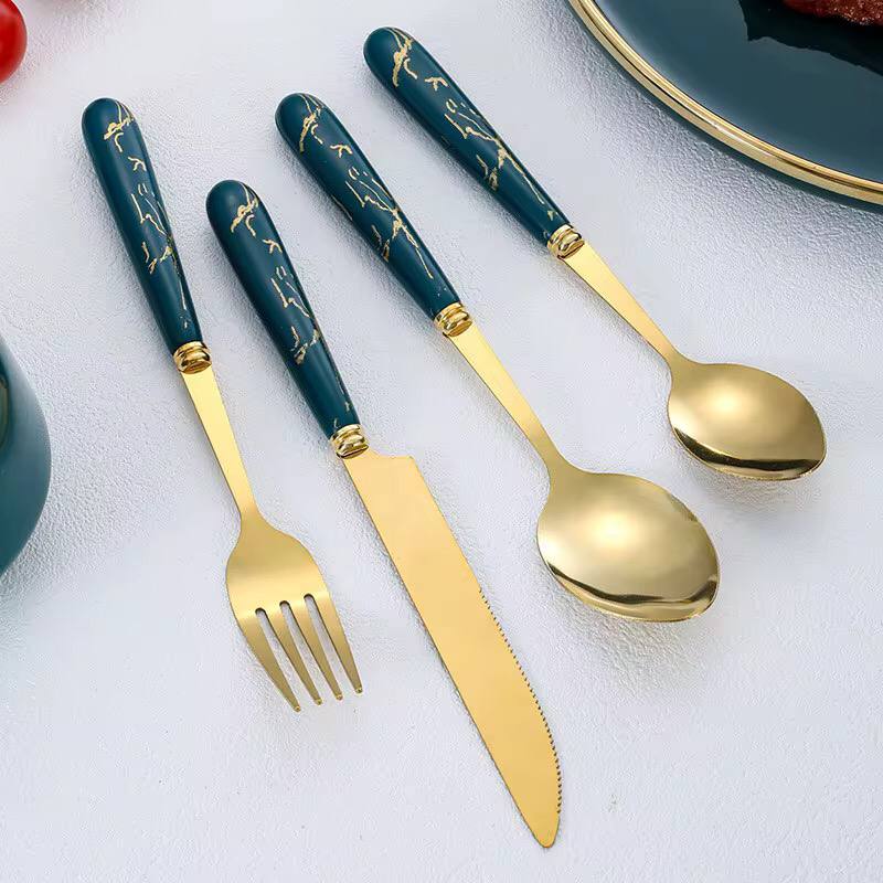 Stainless Steel Tableware Set .