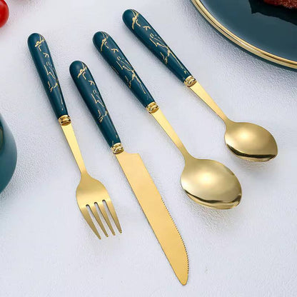 Stainless Steel Tableware Set .