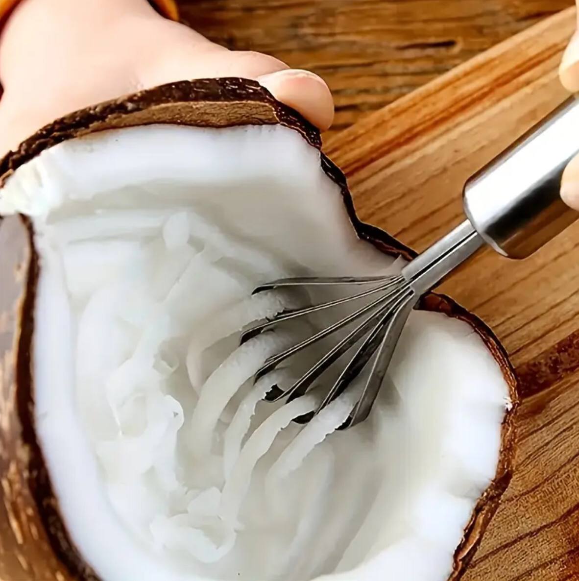 Stainless Steel Coconut Grater.