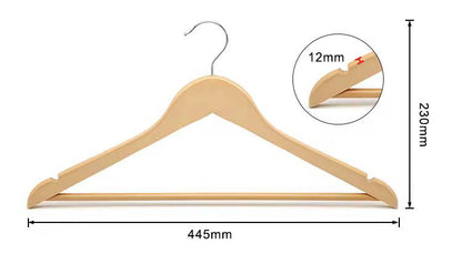 10pcs Wooden Clothes Hangers