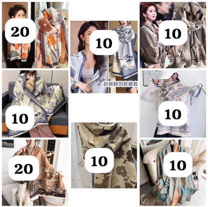 Luxury Floral Print Scarf for Women