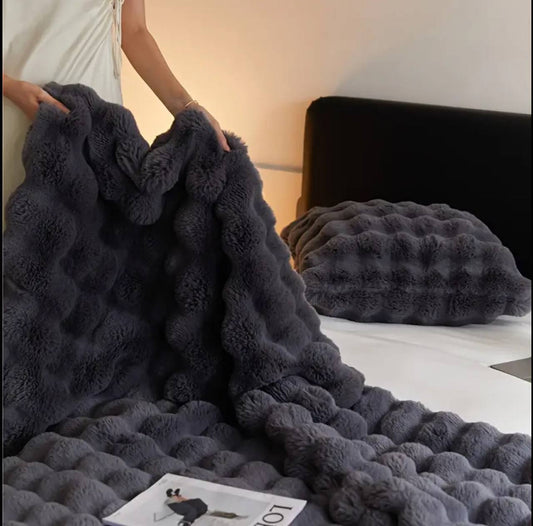 Premium quality Soft Bubble Winter Throw Blanket 180*200cm (6*6)