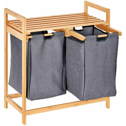 Bamboo 2 in 1 laundry basket