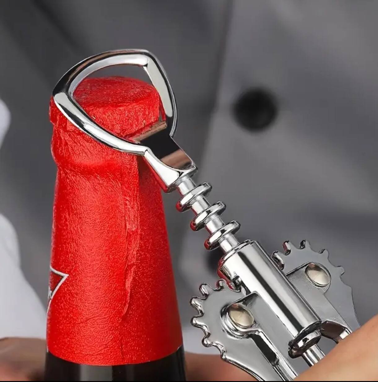 Stainless steel Corkscrew wine opener