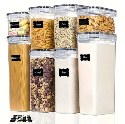 8pc food/cereal pantry storage containers