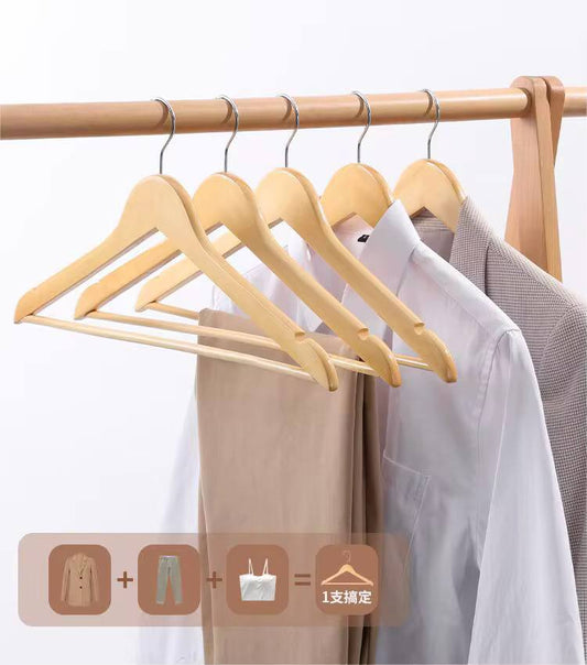 10pcs Wooden Clothes Hangers