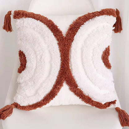 Boho Throw Cover with Tassels