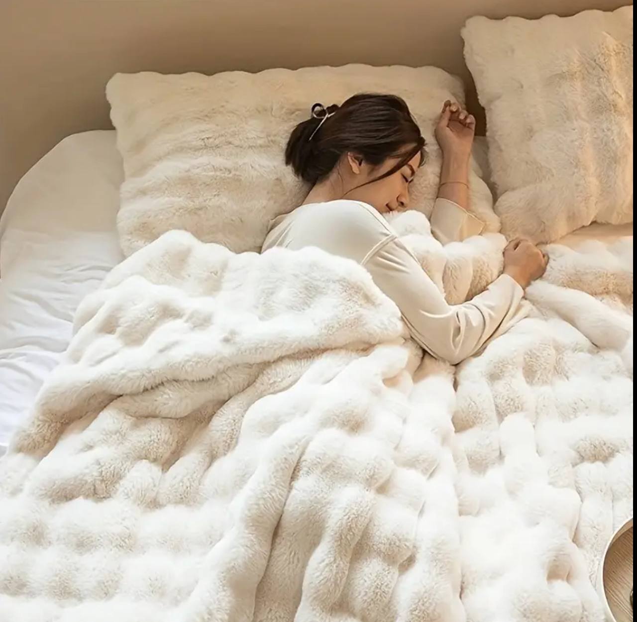 Premium quality Soft Bubble Winter Throw Blanket 180*200cm (6*6)