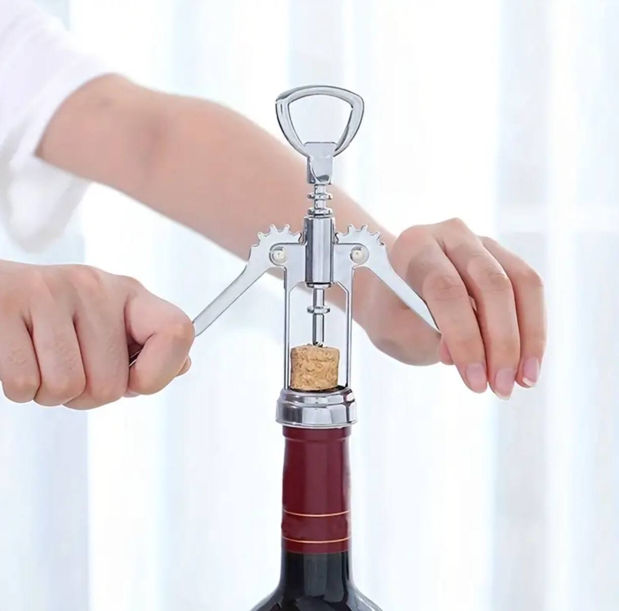 Stainless steel Corkscrew wine opener