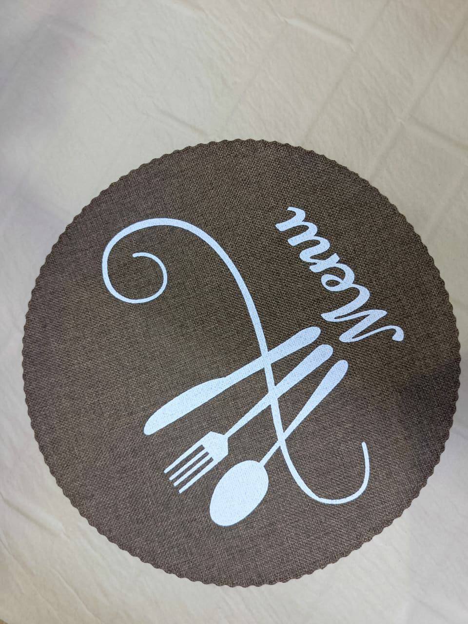 Round table mats 6pc set