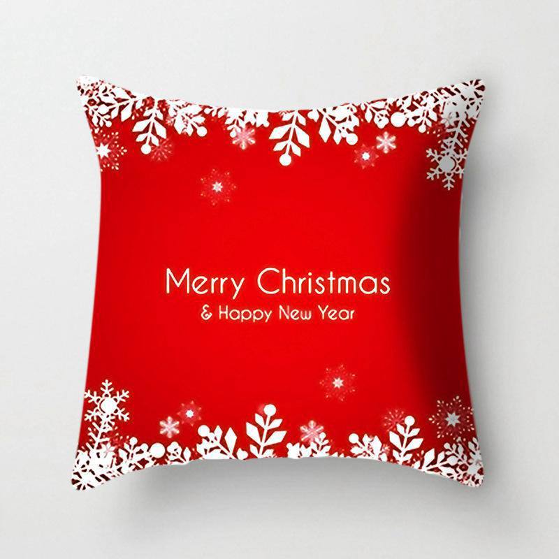 Christmas Pillow Covers (No Filler) for Christmas Decoration Throw Pillow Covers