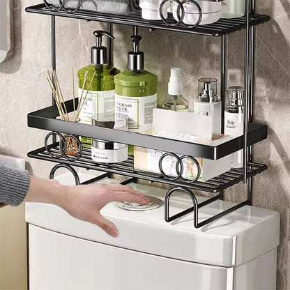 Over the toilet rack