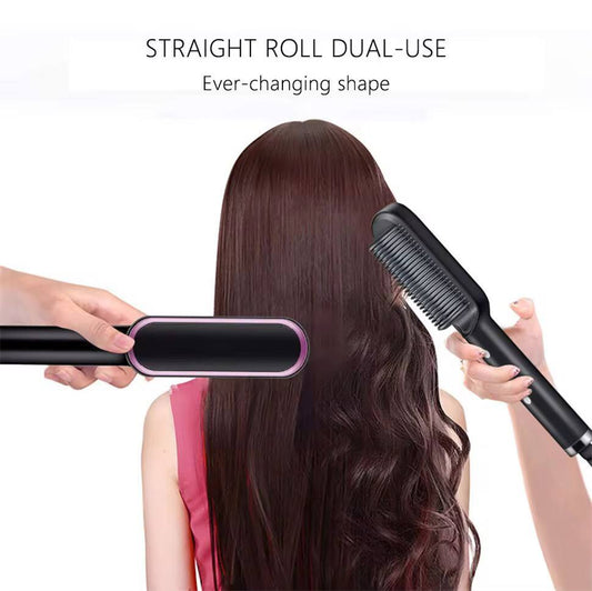 Electric hair straightener comb