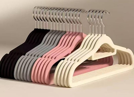 Luxury velvet antislip hangers