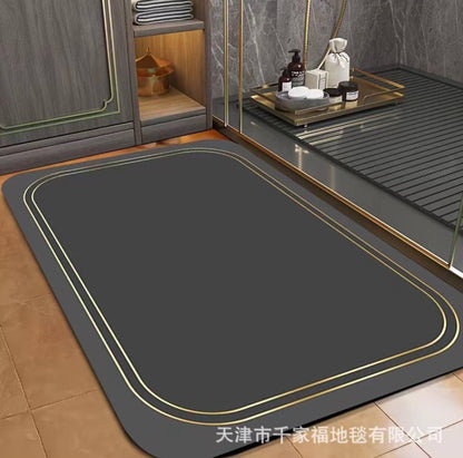 Diatom mud absorbent floor mat , anti slip, quick drying