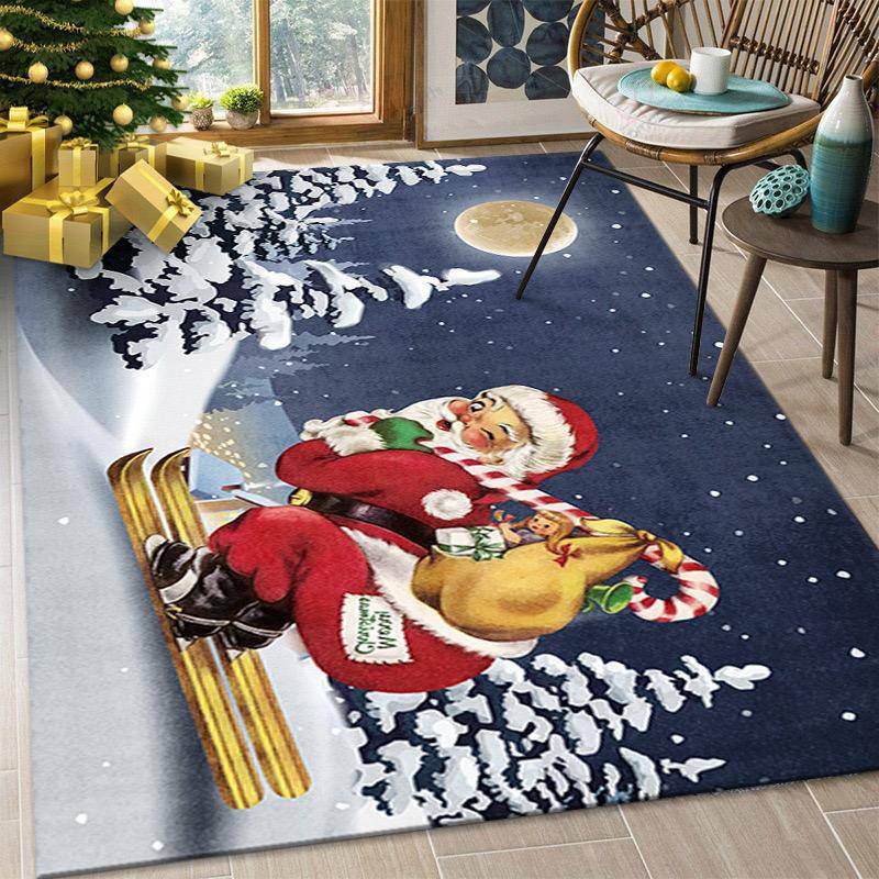 Merry Christmas Doormat 
Decorative Xmas Holiday Front Door Mat 
Size: 50x80cm