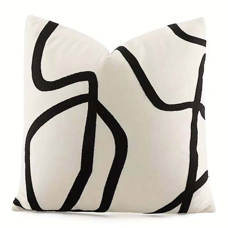 Geometric line  printed throw pillow covers/cases