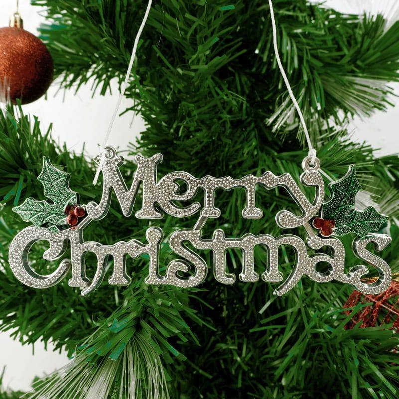 Merry Christmas Letter Hanging Sign Christmas Tree Hanging Pendant