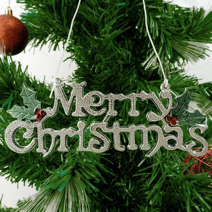 Merry Christmas Letter Hanging Sign Christmas Tree Hanging Pendant