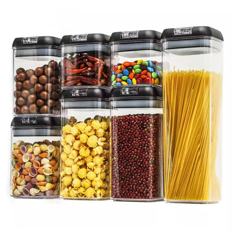 Acrylic 7pcs set food containers