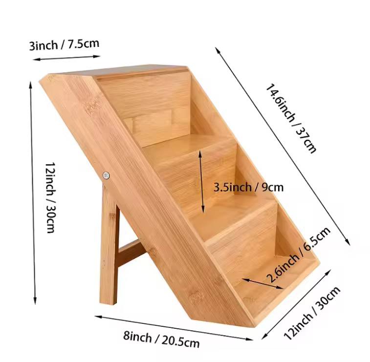 Foldable 3 Tier Seasoning Jar organiser