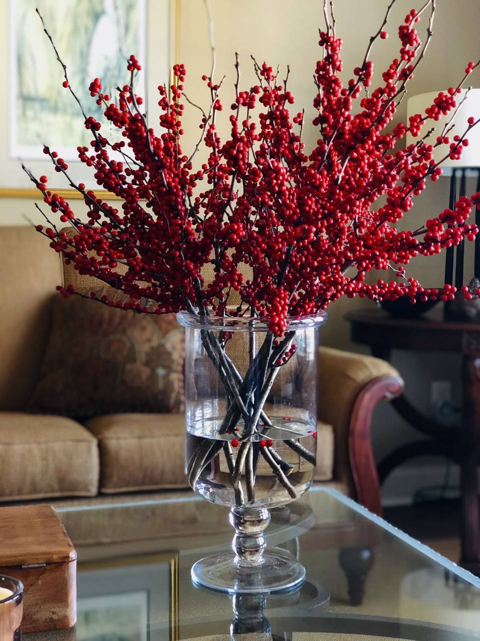 10pc Christmas Decor berry branches