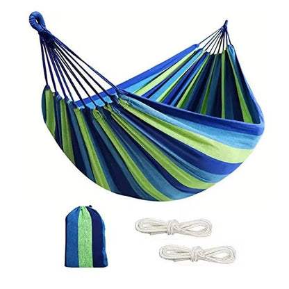 Stripped outdoor hammock