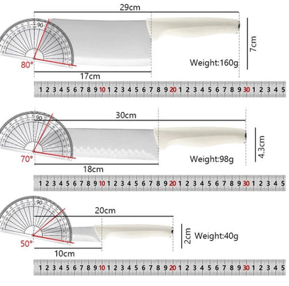 5pcs Stainless Steel Knife Set