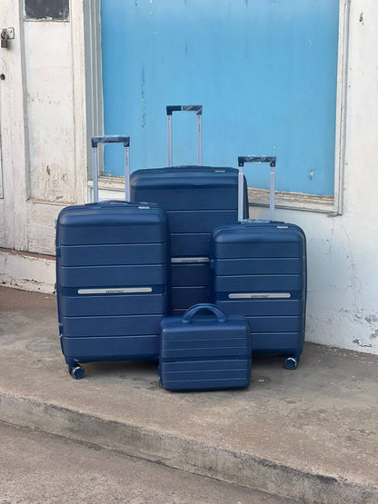 4 in 1 Luxurious unbreakable double zip  Suitcase