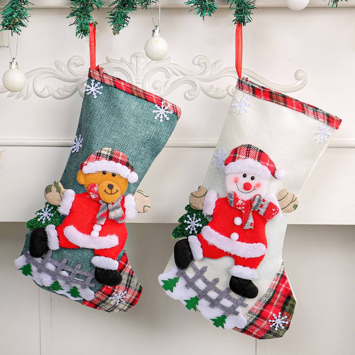 Christmas themed long socks