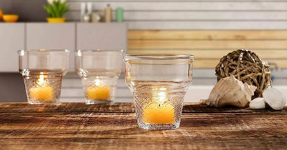 Set of 3 Pasabahce Minicornet Ice Cream Cup Glass