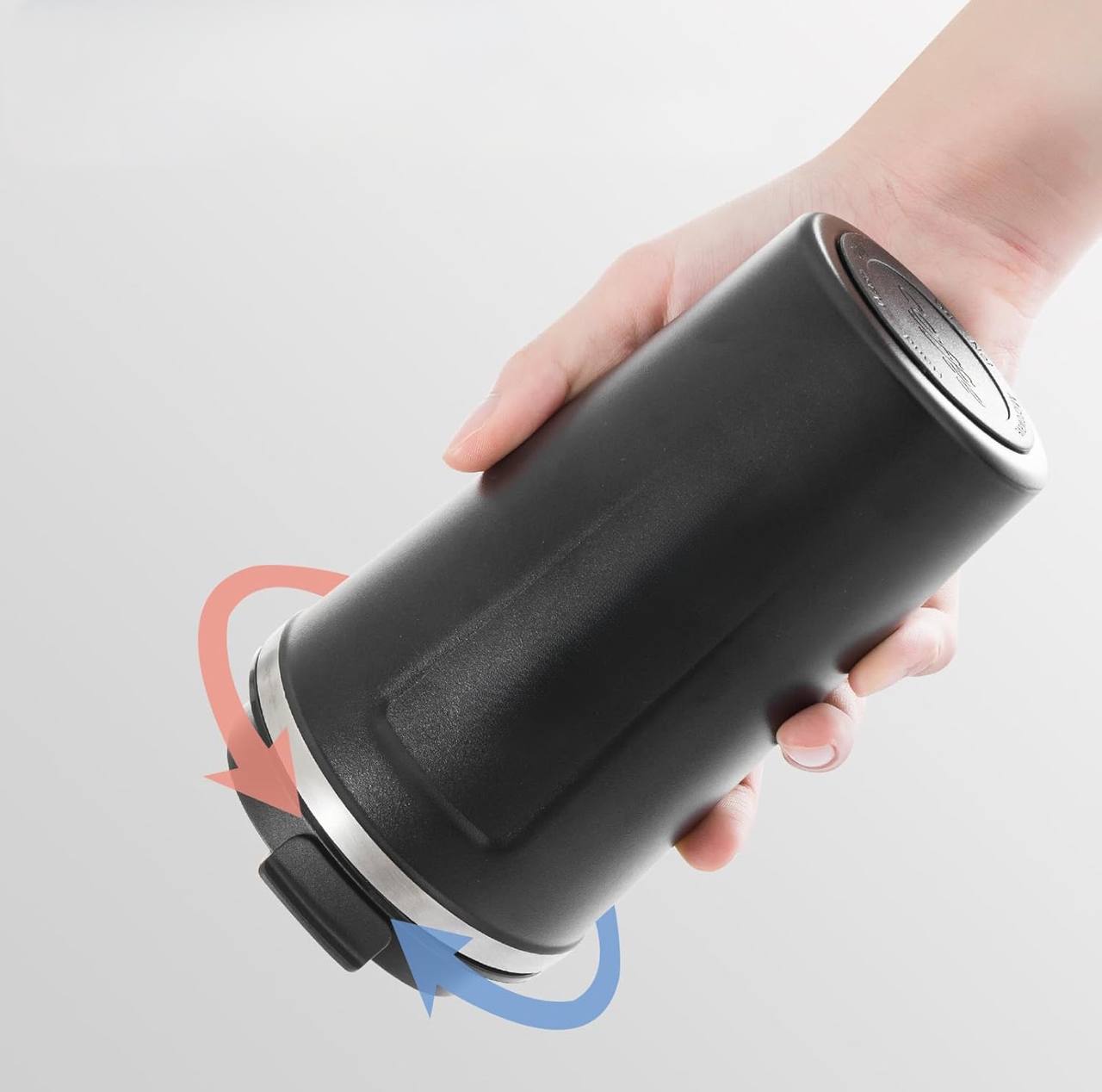 Digital stainless steel coffee mug