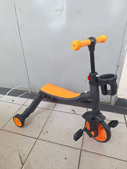 3 in 1 Kids Scooter and Bike, Adjustable Toddler Balance Bike with Durable Plastic