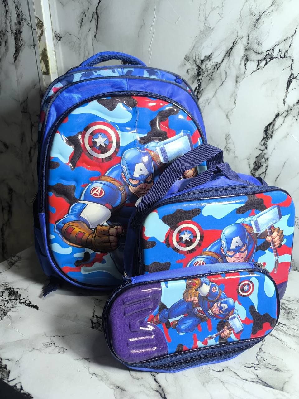 3in1 Cartoon theme School Backpack