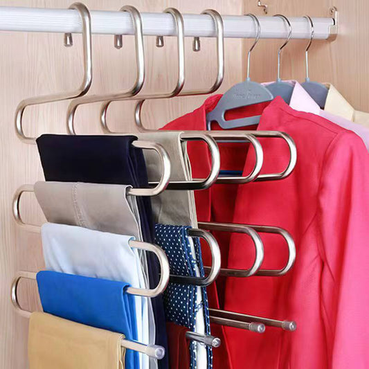 Space saving Heavy Stainless steel trouser organizer .