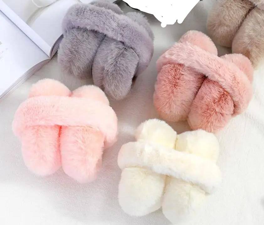 Solid color soft ear protectors warm earmuff fashion outdoor cold protection earmuff