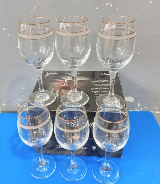 6 PCs wine glasses
