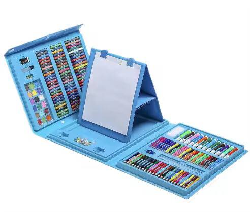208 PC ART DRAWING/PAINTING SET WITH DRAWING BOARD