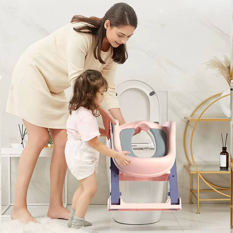 Baby auxiliary toilet ladder