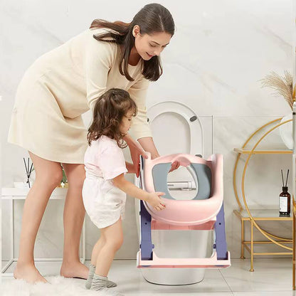 Baby auxiliary toilet ladder