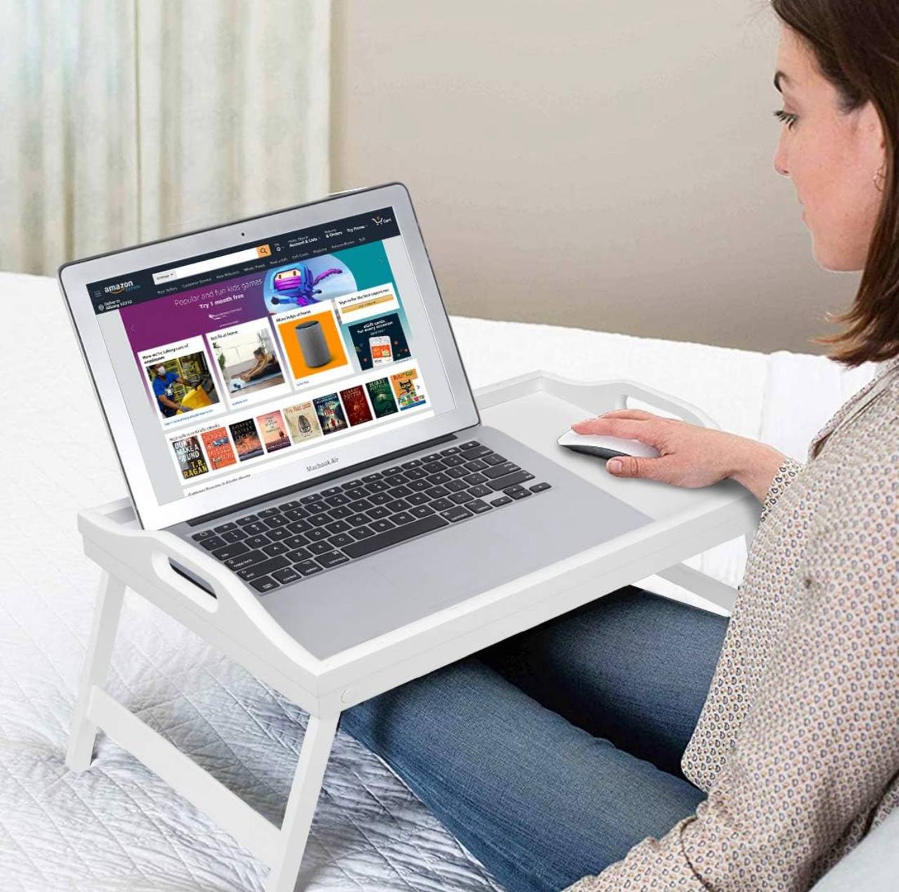 Foldable Bamboo Tray