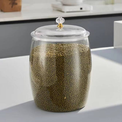 Airtight transparent cereal  storage container.