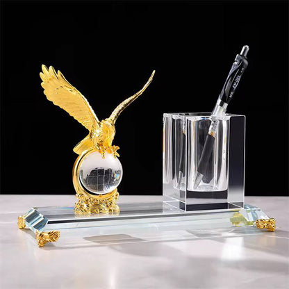 Crystal Pen Holder Set for office Table Decoration