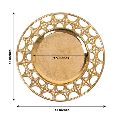 1pc 13" inches Mirror charge plates