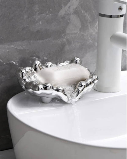 Quick Drain Golden/Silver Color Soap Dish